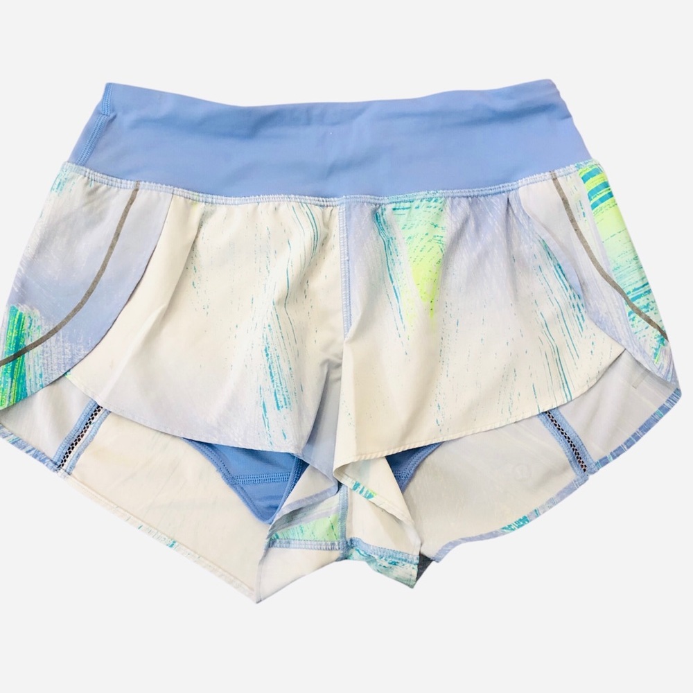 LULULEMON Speed Short 4 Way Stretch 2.5" Wind Chill White Lullaby Swift Ultra 2